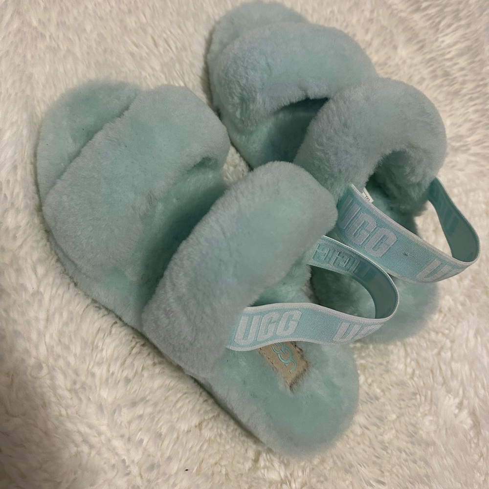 Blue ugg slippers